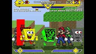 Mugen 997 Sbob ODSbob DarkSbob SBC19 vs Super Mario SMBv12 SymSMario EMario [upl. by Wendelin]