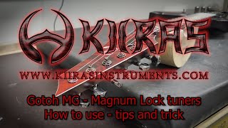 Gotoh MG Magnum Lock tuners  How to use easily tip amp tricks [upl. by Aicilaana324]