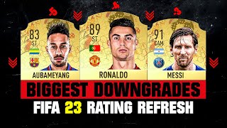 FIFA 23  BIGGEST RATING DOWNGRADES 😱🔥 ft Aubameyang Messi Ronaldo… [upl. by Desmund]