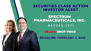 6947 Collective Loss  SPPI News  Spectrum Pharmaceuticals Securities Class Action Lawsuit [upl. by Johppa]