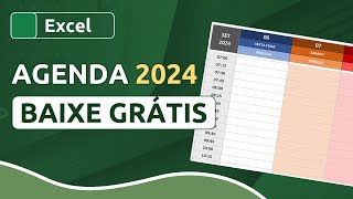 AGENDA 2024 em EXCEL – DOWNLOAD GRÁTIS [upl. by Tabbi251]