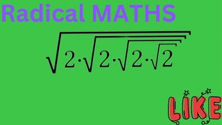 Radical MathsRadical Mathematics maths problem Maths Tricksencourageedu13 [upl. by Frymire]