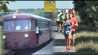 Momente am Beller Bahnhof 198220012016 Eisenbahn Marathon Verpflegungsstelle [upl. by Roxana]