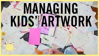 ORGANIZE  Managing Kids Artwork Fool Proof System [upl. by Kenyon972]