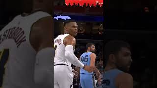 How was that a tech 😭🙏 nba basketball denvernuggets russellwestbrook edit [upl. by Medrek]