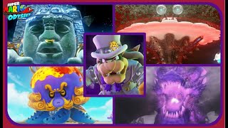 Super Mario Odyssey  All Boss Encounters  NO DAMAGE [upl. by Lear]