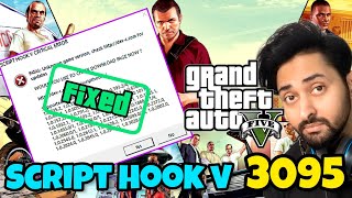 FIXED SCRIPT HOOK V CRITICAL ERROR AFTER GTA 5 UPDATE 3095  Script Hook V  GTA 5 Mods HindiUrdu [upl. by Hook871]