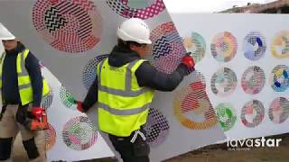 Printed Hoarding Panels installed in London by Lavastar [upl. by Oirobil417]