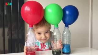 Baking Soda and Vinegar Balloon Experiment [upl. by Nolak]