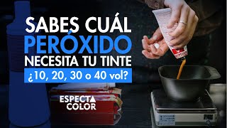 ¿CÓMO ELEGIR CORRECTAMENTE EL PERÓXIDO O AGUA PARA TU TINTE  10 20 30 Ó 40 VOLÚMENES [upl. by Michell]