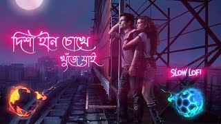 দিশা হীন চোখে খুঁজে যাই 🥰 Bangla remix 🥰 slow lofi music [upl. by Eirrok105]