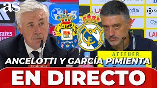 RUEDA DE PRENSA LAS PALMAS vs REAL MADRID  ANCELOTTI y GARCÍA PIMIENTA EN DIRECTO [upl. by Ailema]