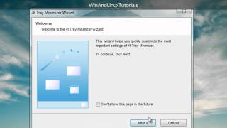 Windows Minimize applications to the system tray using 4t Tray Minimizer [upl. by Shorter604]