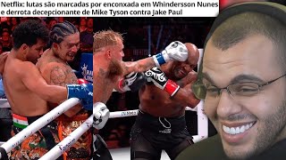 WHINDERSSON NUNES TOMA ENRABADA E MIKE TYSON APANHA IGUAL UM VELHO DE 58 ANOS [upl. by Ydor]