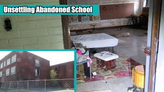 Exploring an Unsettling Abandoned School with a VERY CREEPY Room [upl. by Llehsal]