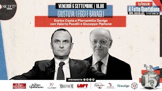 quotGiustizia leggi e bavagliquot Enrico Costa e Piercamillo Davigo alla Festa del Fatto [upl. by Kcirederf]