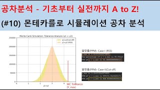 공차분석Tolerance Analysis 기초부터 실전까지 10  몬테카를로 시뮬레이션Specin 부품만 고려시 [upl. by Airreis]