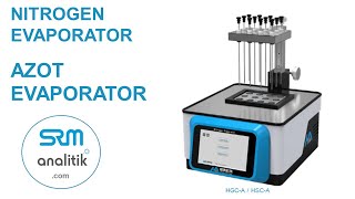 SRM analitik HAUK Azot Nitrogen evaporator  infosrmanalitikcom 90 553 183 85 45 [upl. by Mycah]