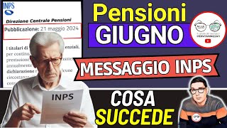 📑 PENSIONI GIUGNO ➜ MESSAGGIO INPS 4 AVVISI SBAGLIA CALCOLI IMPORTI AUMENTI IRPEF ANTICIPI PAGAMENTI [upl. by Sankaran]