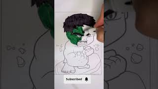 Coloring pages for kids Coloring the Hulk [upl. by Acimak]