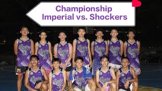 Championship  Shockers vanquished Imperial in Game 1  Quintin Salas Juniors Basketball [upl. by Omissam]