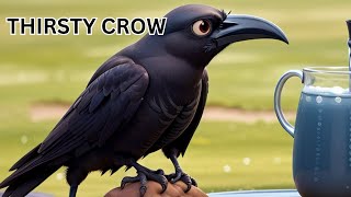 The Thirsty Crow  A Clever Tale of Problem Solving  Kids Poem  Rhyme amp Riddle Magic [upl. by Aihsei]