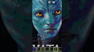 Avatar movie pixel art in minecraft minecraft pixelart avatar shorts [upl. by Olonam269]