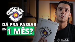 🚨⏰ Dá pra passar na PMSP em 1 mês Quanto tempo estudar para o concurso Soldado PMSP 2024 [upl. by Donnelly193]