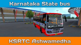 Ashok Leyland KSRTC Ashwamedha mod  Bus Simulator Indonesia  Android Gameplay ksrtc Nwksrtc bus [upl. by Angeline]