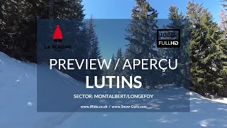 La Plagne piste guide  Lutins piste  Montalbert  Longefoy  Preview  Aperçu [upl. by Adnalohs]