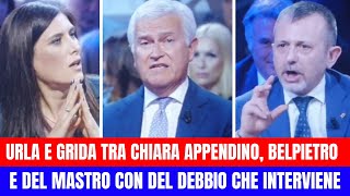 BELPIETRO SBUGIARDA CHIARA APPENDINO E IN STUDIO PARTE LO SCONTRO [upl. by Carmencita]