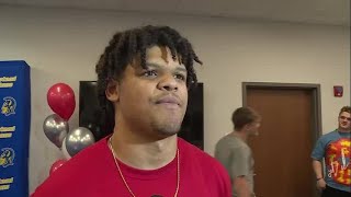 Arlondo Sheets full interview on signing with Indiana Wesleyan football [upl. by Adnuhser]