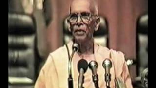 Swami Ranganathananda1985 Indira Gandhi Award Felicitation Speech1 [upl. by Nylrak88]