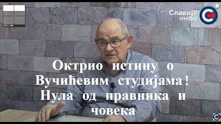 SLAVIJA INFO Kosta Čavoški  Oktrio istinu o Vučićevim studijama Nula od pravnika i čoveka [upl. by Buffo]
