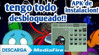 Como Descargar Among Us Todo DESBLOQUEADO APK ANDROID [upl. by Hurlee360]