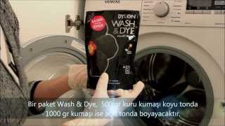 Çamaşır Makinesinde Kumaş BoyamaDylon Kumaş BoyasıDylon Wash amp Dye kumaşboyama [upl. by Palladin]