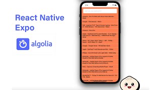 React Native Inapp search with Algolia [upl. by Haneen]