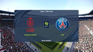 Stade de Reims vs PSG 21092024 Ligue 1 PES 2021 [upl. by Xirtaeb337]