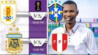 URUGUAI VS BRÉSIL PEROU VS ARGENTINE LIVE VIN TANDE KOZE SOU 2 MATCH SA YO [upl. by Will]