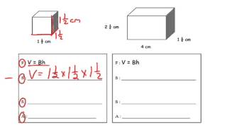 Finding the volume of rectangular prisms with fractional sides [upl. by Ronnica81]