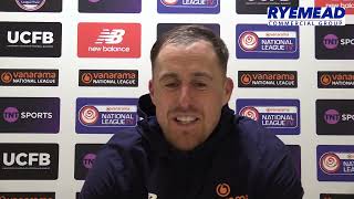 Slough Town 32 Dartford  Postmatch interview  20 February 2024 [upl. by Naenej484]