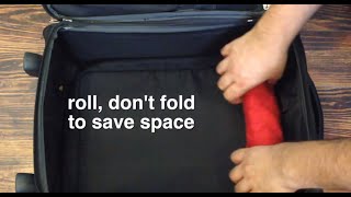 How to Fold Clothes for Travel to SAVE SPACE [upl. by Eseyt133]