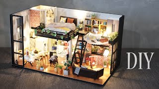 DIY Miniature Dollhouse Kit  Literary Utopia  Duplex Apartment  Relaxing Satisfying Video [upl. by Sara]