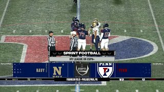 Highlights Navy Sprint Football vs Penn [upl. by Zemaj516]