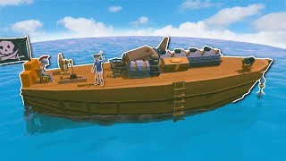 Ylands  STEAM ENGINE SHIP VOYAGE  Ylands Multiplayer Gameplay amp Ship Sailing [upl. by Rihaz]