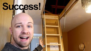 We installed a Screwfix loft hatch  ladder [upl. by Cornelia]