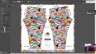 CREATE A PRINTFUL LEGGINGS PRINT FILE IN ILLUSTRATOR [upl. by Frech412]