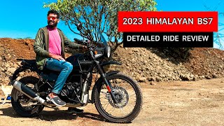 2023 Royal Enfield Himalayan BS7 Detailed Ride Review  Better than Adv 390 amp Xpulse 200 [upl. by Enaerb304]