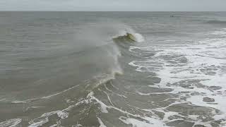 11062021 Folly Beach SC  Ground And Aerials of Tidal Flooding Beach Erosion And Surfers [upl. by Eirallih]