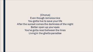 Ghetto Paradise Chronixx Lyrics Video [upl. by Nyladgam]